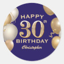 Search for gold and navy blue stickers Adult birthday