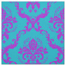 Search for turquoise pink fabric Vintage
