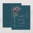 Search for purple and teal save the dates Elegant