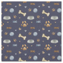 Search for blue dog paw print fabric Puppy