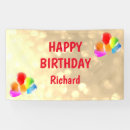 Search for red and gold banners Birthday