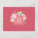 Search for colour monogram postcards Chic