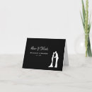 Search for bride and groom silhouette cards Simple