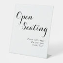 Search for open seating wedding signs Modern