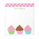 Search for cupcakes on notepads For her
