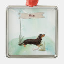 Search for dachshund christmas tree decorations Black