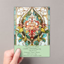 Search for stained glass invitations Floral