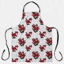 Search for red polka dot aprons Red and black