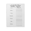 Search for kitchen notepads Meal planning