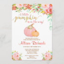 Search for pink gold pumpkin invitations Autumn