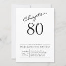 Search for minimalist 80th birthday invitations Script
