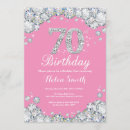 Search for pink diamond invitations Pink and silver