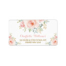 Search for rose floral return address labels Watercolor