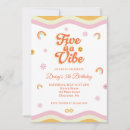 Search for five is a vibe birthday invitations Girl