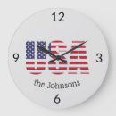 Search for american flag patriotic clocks Modern