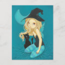 Search for witch cat postcards Kitty