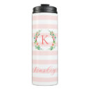 Search for floral monogram travel mugs Pink
