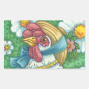 Search for chickens rectangle stickers Funny