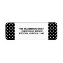 Search for black polka dot return address labels Contemporary