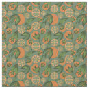 Search for teal orange fabric Watercolor