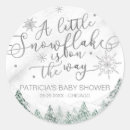 Search for snowflake invitation stickers Silver foil script calligraphy
