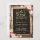 Search for eat drink and be married invitations Vintage