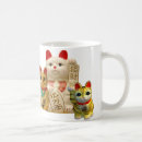 Search for waving cat mugs Maneki neko