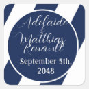 Search for navy stripe wedding stickers Striped