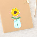 Search for sunflower mason jar stickers Floral