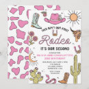 Search for twins 2nd birthday invitations Pink