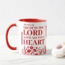 Search for trust in the lord mugs Watercolor