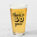 Search for 60th birthday beer glasses Sixty