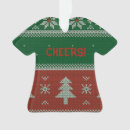 Search for sweaters and christmas tree decorations Red