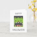 Search for monster halloween cards Green