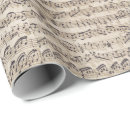 Search for music notes wrapping paper Vintage