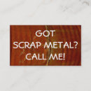 Search for scrap metal business cards Scrapper