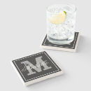 Search for stylish coasters Typography
