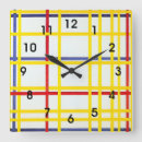Search for mondrian clocks Colourful