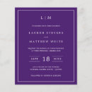 Search for purple paper invitations Chic