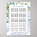 Search for classic wedding seating charts Dusty blue