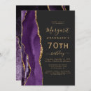 Search for purple 70th birthday invitations Modern