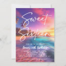 Search for beach sweet 16 invitations Girly