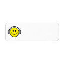 Search for cartoon face return address labels Happy