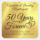 Search for 50th anniversary envelope seals Black and gold