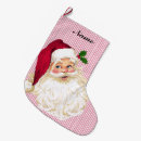 Search for old fashioned christmas stockings Santa