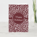 Search for animal print christmas cards Red