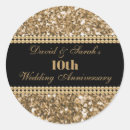 Search for 10th anniversary stickers Gold