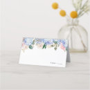 Search for blue hydrangeas place cards Watercolor