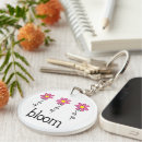 Search for blooming flower key rings Pink