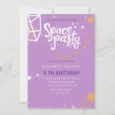 Search for girls outer space birthday invitations Kids birthday party